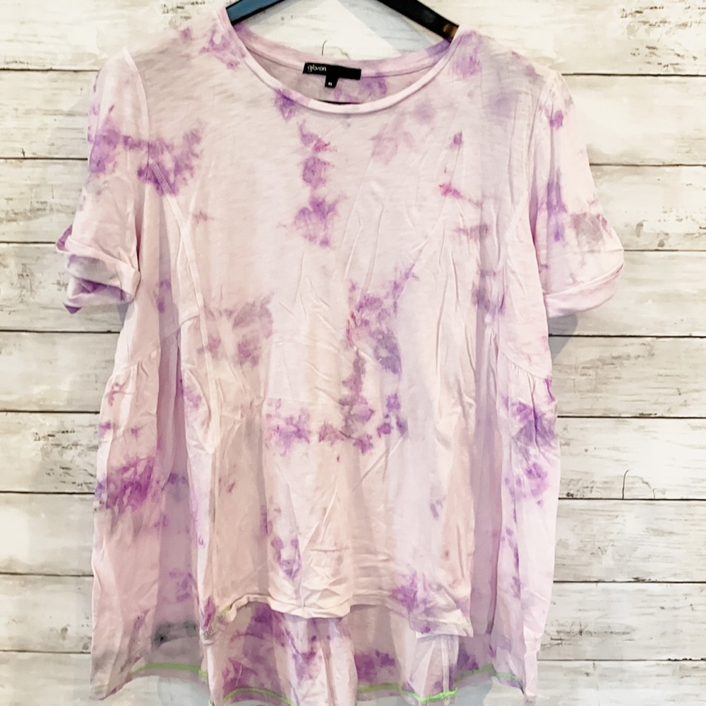 Handmade Tie Dye Peplum Tee